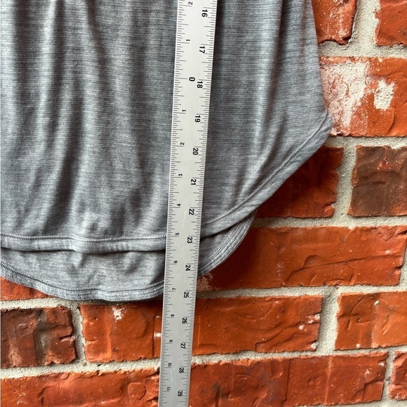 Lululemon 2 Gray Neon Free To Be Serene 2 In 1 Draped Open Strappy Back Tank - Picture 9 of 10